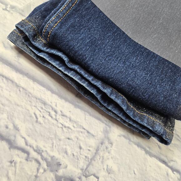 Y2k Dark Wash Glitter Jeans by Z Cavaricci size 7 - Picture 15 of 15